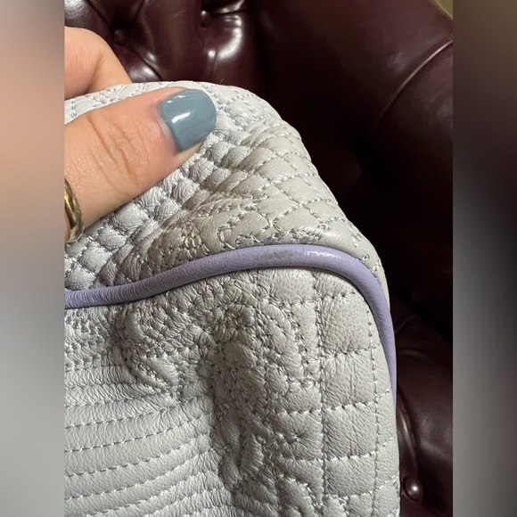 Versace Purple Micro Vanitas Flap Shoulder Bag with Chain - Picture 4 of 16